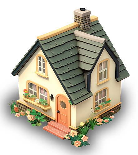 Preview for Charming-cottage-illustration-building-sticker-36463
