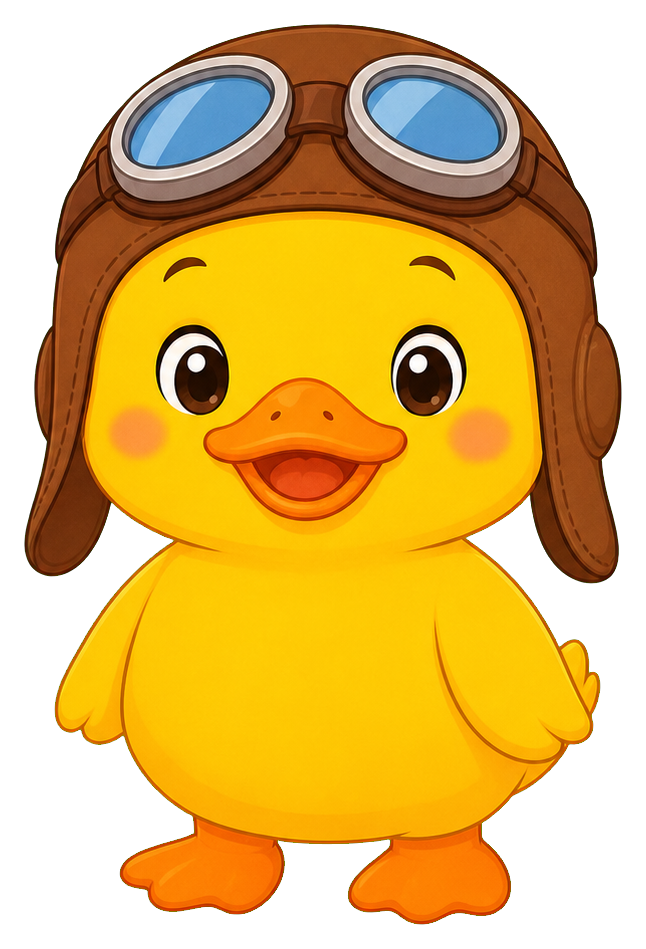 Preview for Duck Pilot Sticker For Photos And Designs