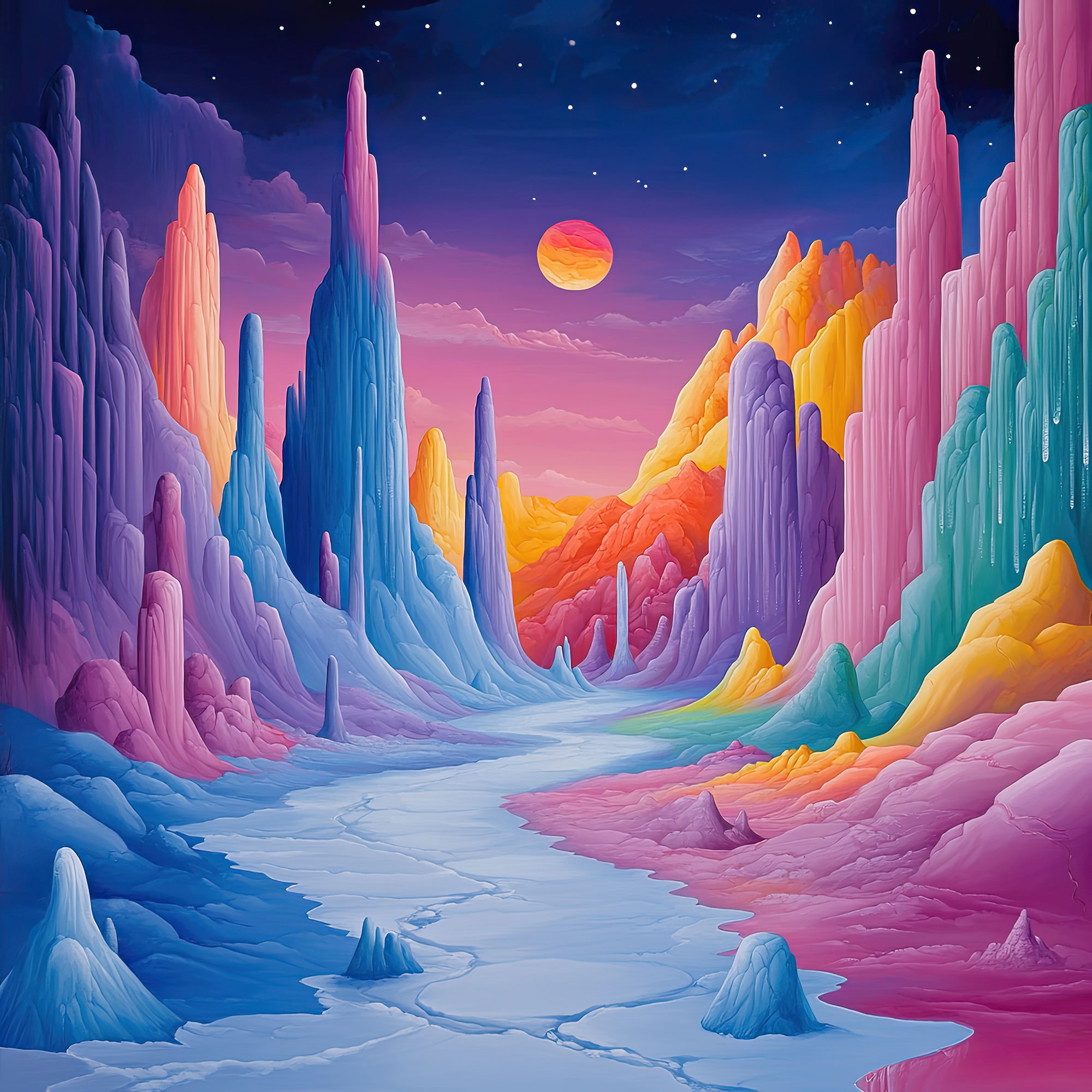 Preview for Surreal-pastel-landscape-art-whimsical-backdrop-background-a4cf3