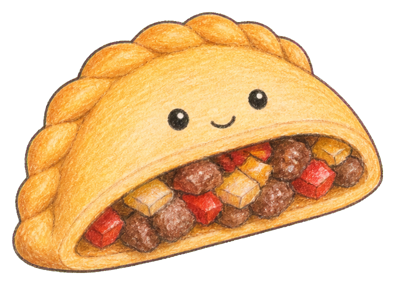 Preview for Empanada Half With Filling Sticker