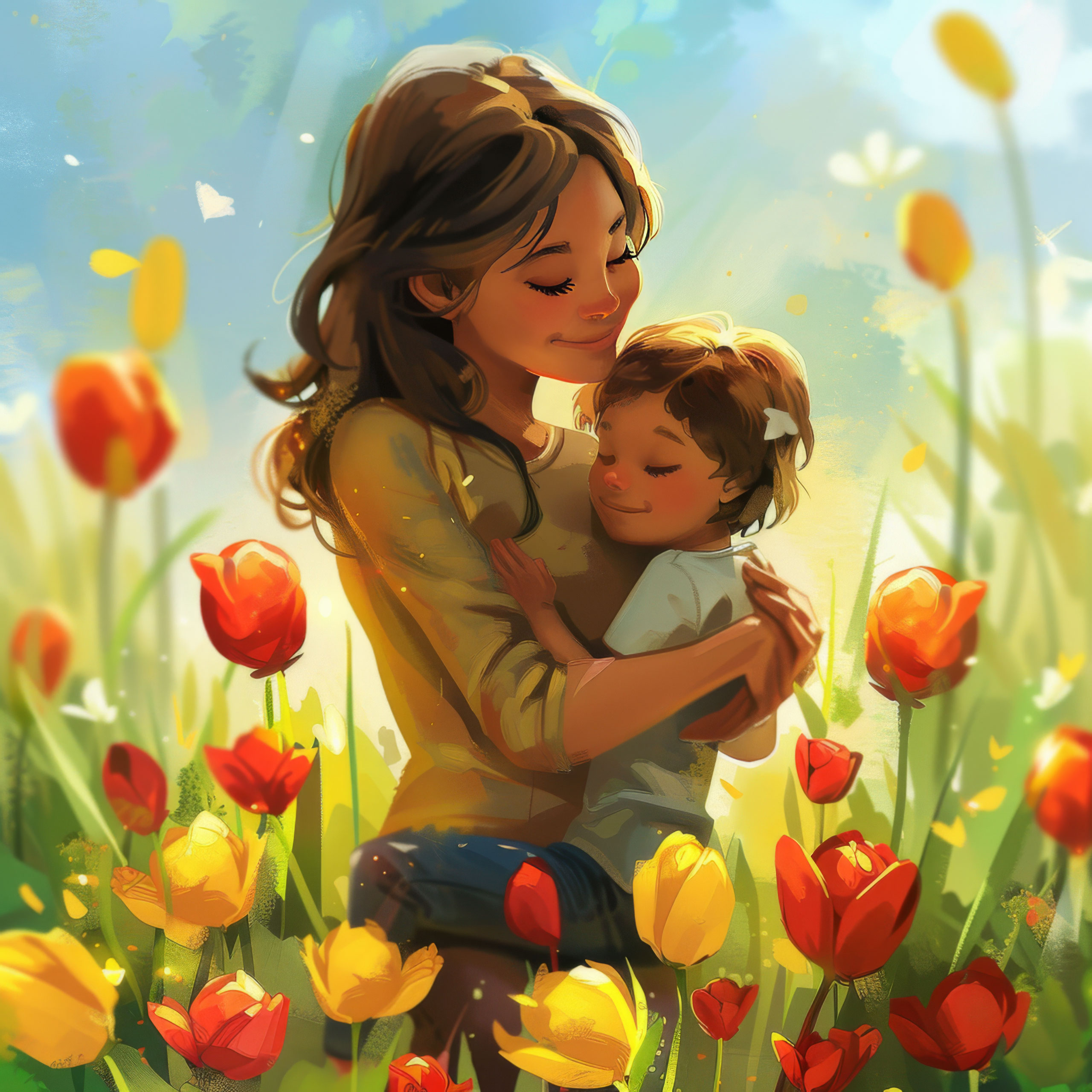 Preview for Mother-child-tulip-field-mothers-day-background-5a444