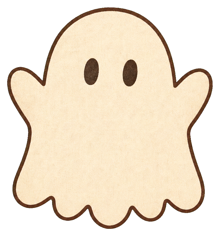 Preview for Cream Floating Ghost Sticker