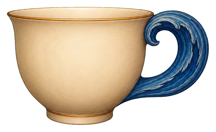 Preview for Ocean Handle Teacup Sticker