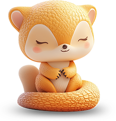 Preview for Serene-fox-figurine-animal-sticker-836e0