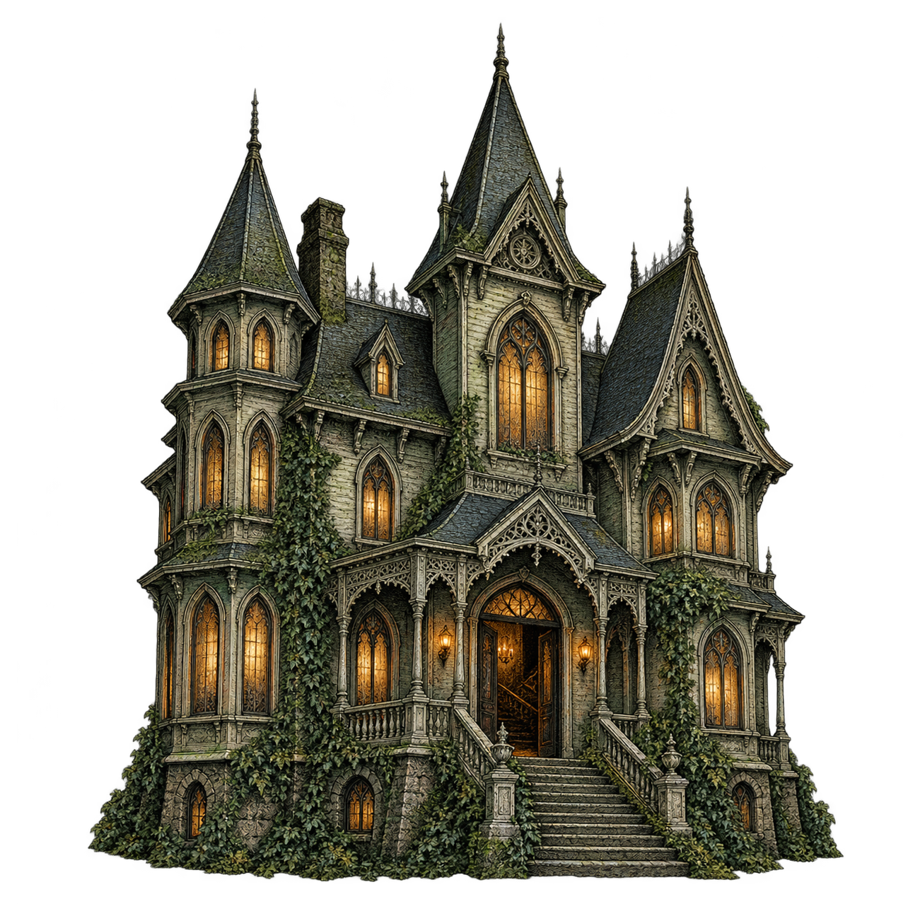 Preview for Victorian Haunted Mansion Sticker