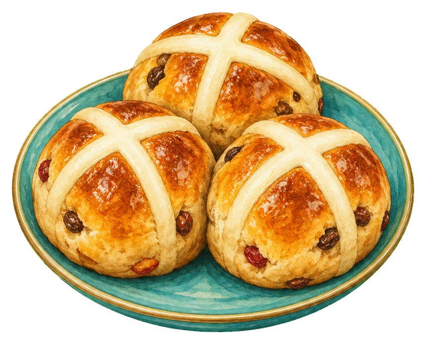 Preview for Easter Garden Hot Cross Buns