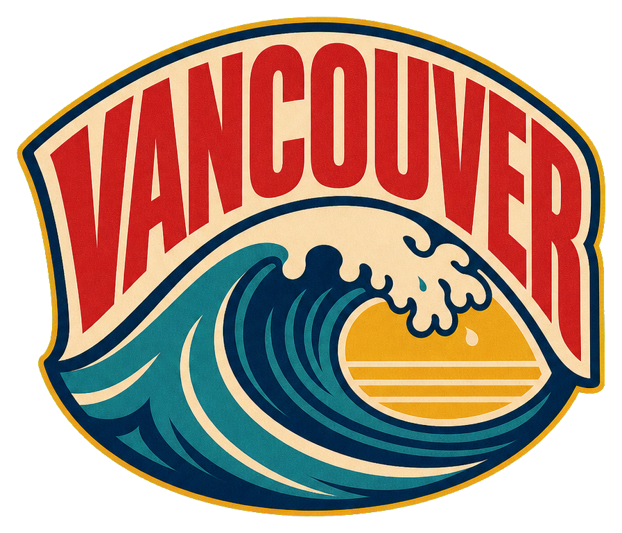 Preview for Vancouver Wave Retro Canada Sticker