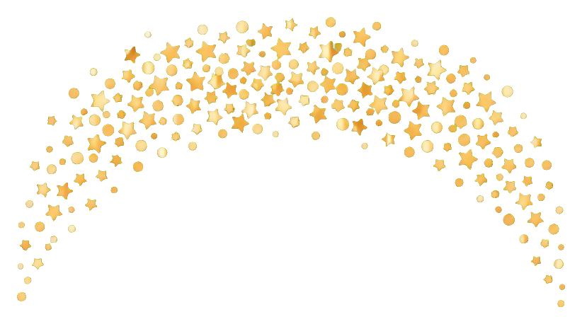 Preview for Gold Confetti Cascade Sticker