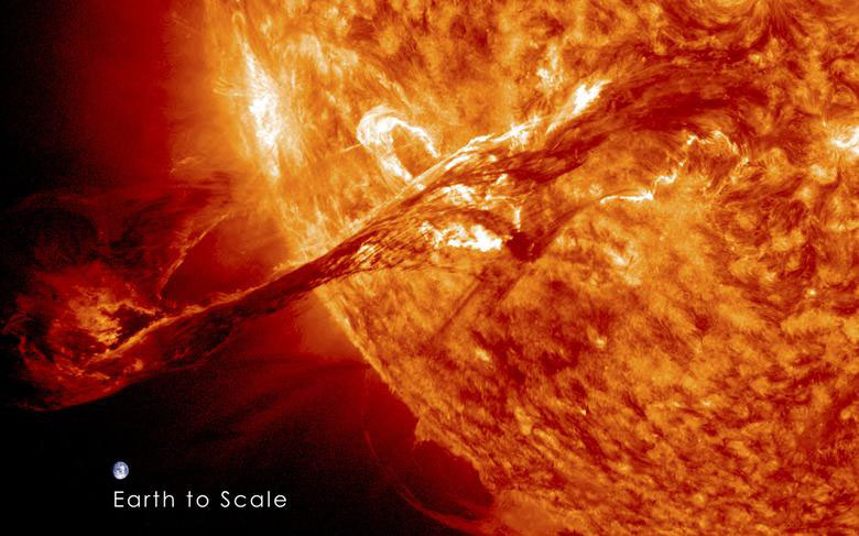 Preview for Solar-flare-eruption-earth-scale-summer-meme-background-0eacb