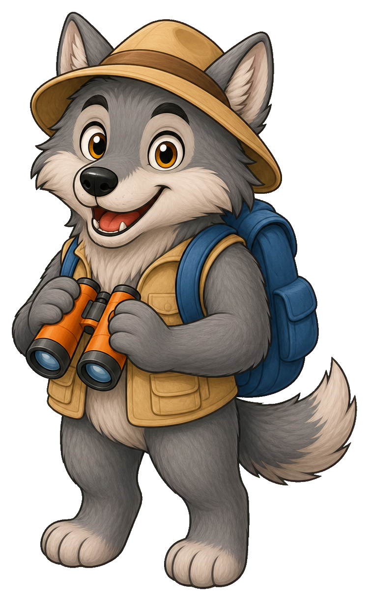 Preview for Explorer Wolf Sticker For Photo Designs