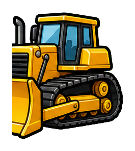 Preview for Bulldozer Sticker For Construction Designs