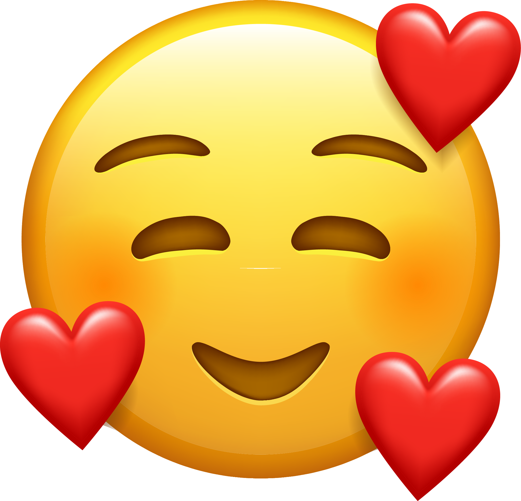 Preview for Smiling-face-with-hearts-emoji-emoji-classic-sticker-dfae5