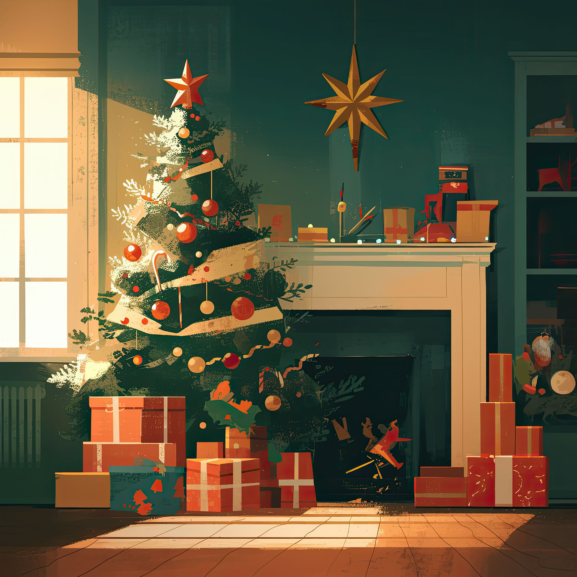 Preview for Cozy-christmas-fireplace-scene-christmas-backdrop-background-34920