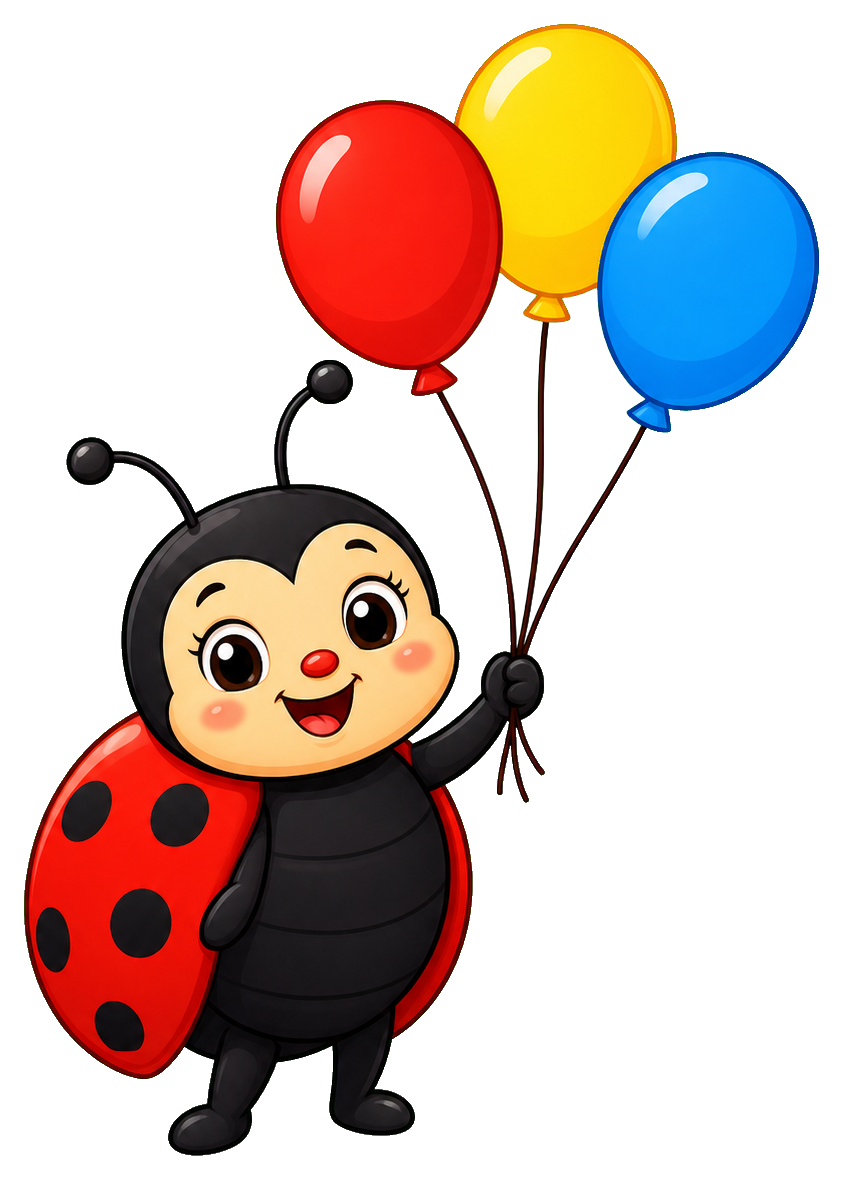 Preview for Balloon Ladybug Sticker