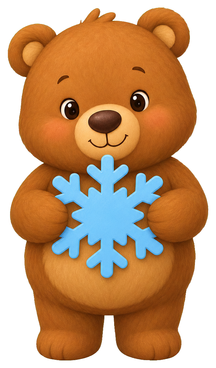 Preview for Bear With Snowflake Sticker
