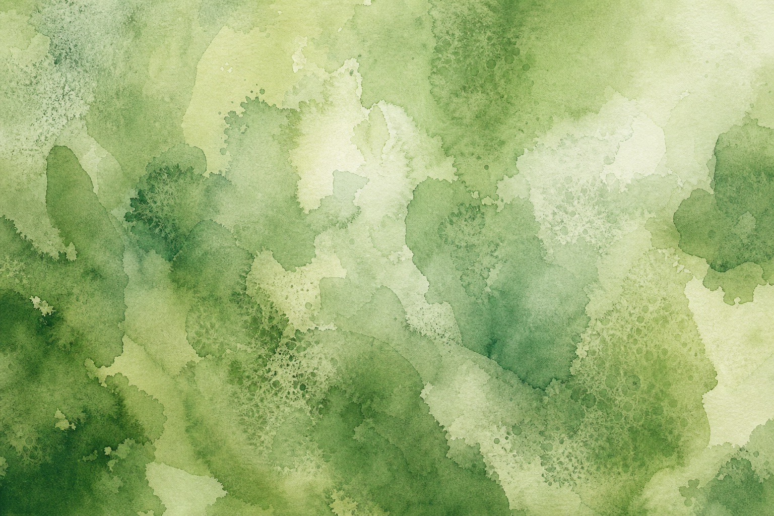 Soft green watercolor wash with layered abstract paint textures
