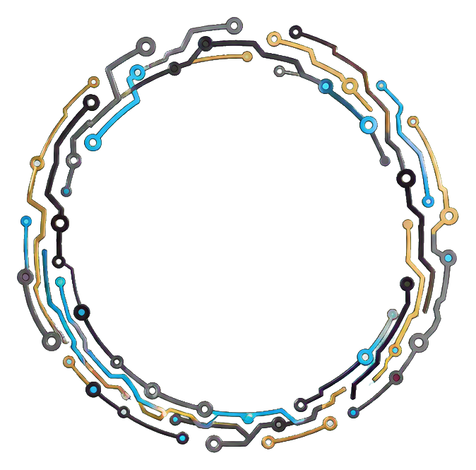 Preview for Circuit Trace Circle Sticker