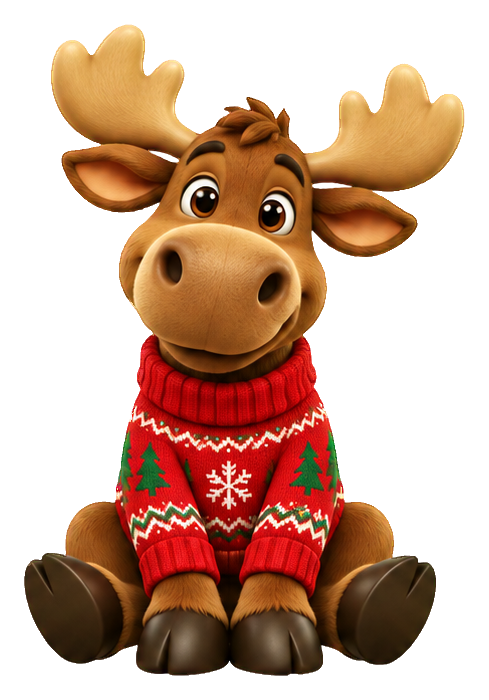 Preview for 3d Christmas Moose Sweater
