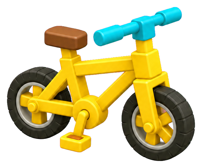Preview for Yellow Bicycle Sticker Graphic