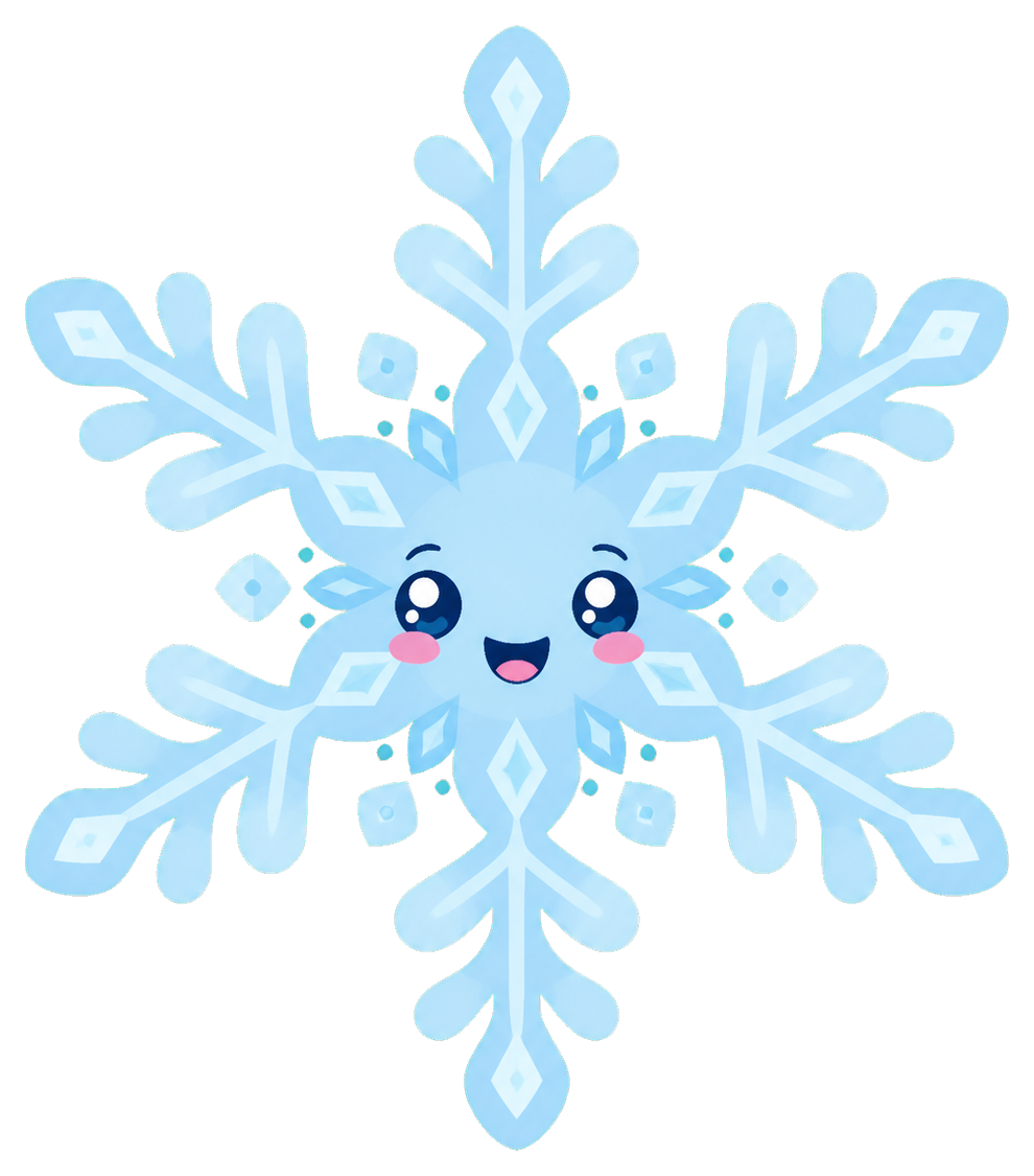 Preview for Kawaii Snowflake Sticker