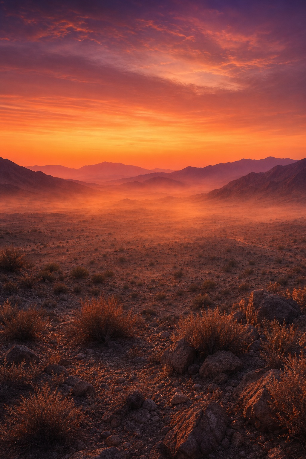 Preview for Desert Dusk Horizon Background