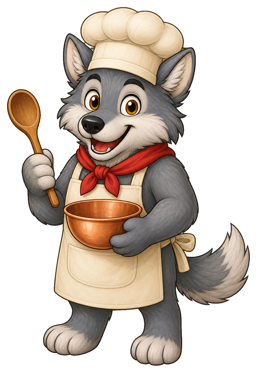 Preview for Chef Wolf Sticker Graphic