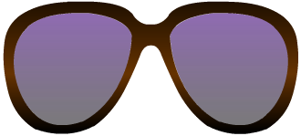 Preview for Purple-sunglasses-brown-frames-sticker-e5d83