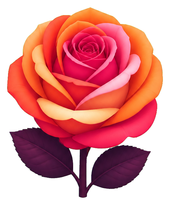 Preview for Lesbian Pride Rose Sticker