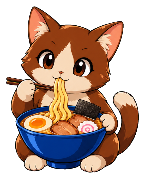 Preview for Cat Eating Ramen