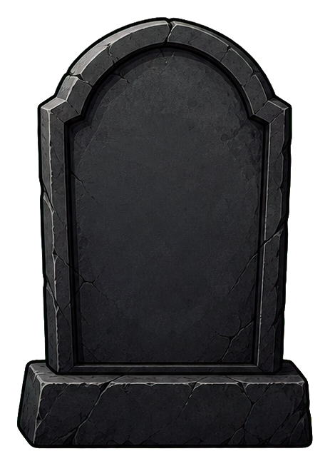 Preview for Blank Tombstone Sticker