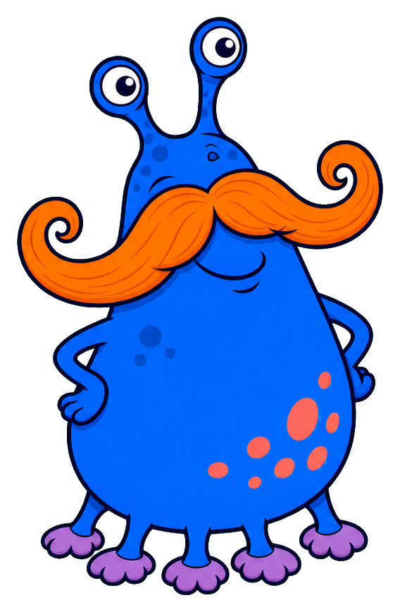 Preview for Funny Cartoon Alien Sticker