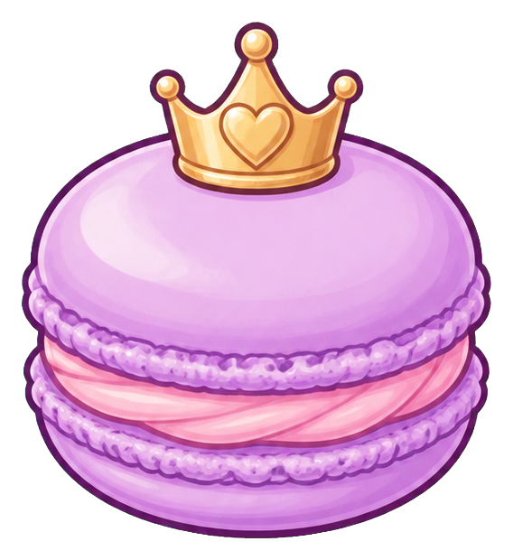 Preview for Crown Macaron Sticker