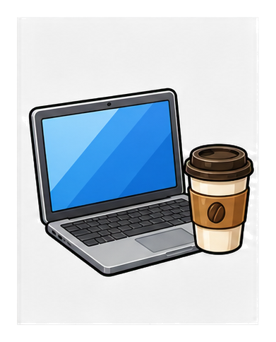 Preview for Laptop Coffee Sticker Graphic