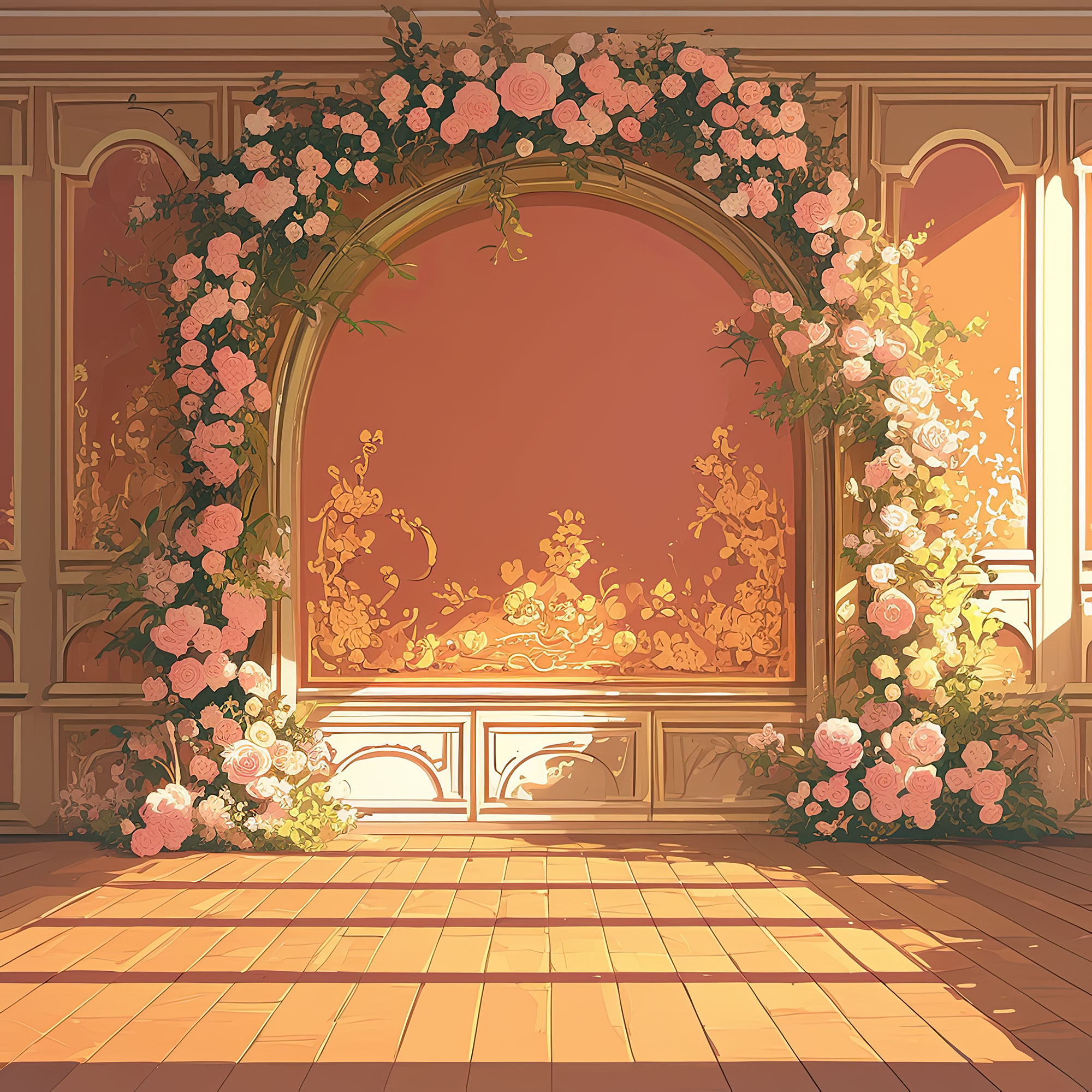 Preview for Elegant-floral-archway-interior-design-interior-backdrop-backgro-2881a