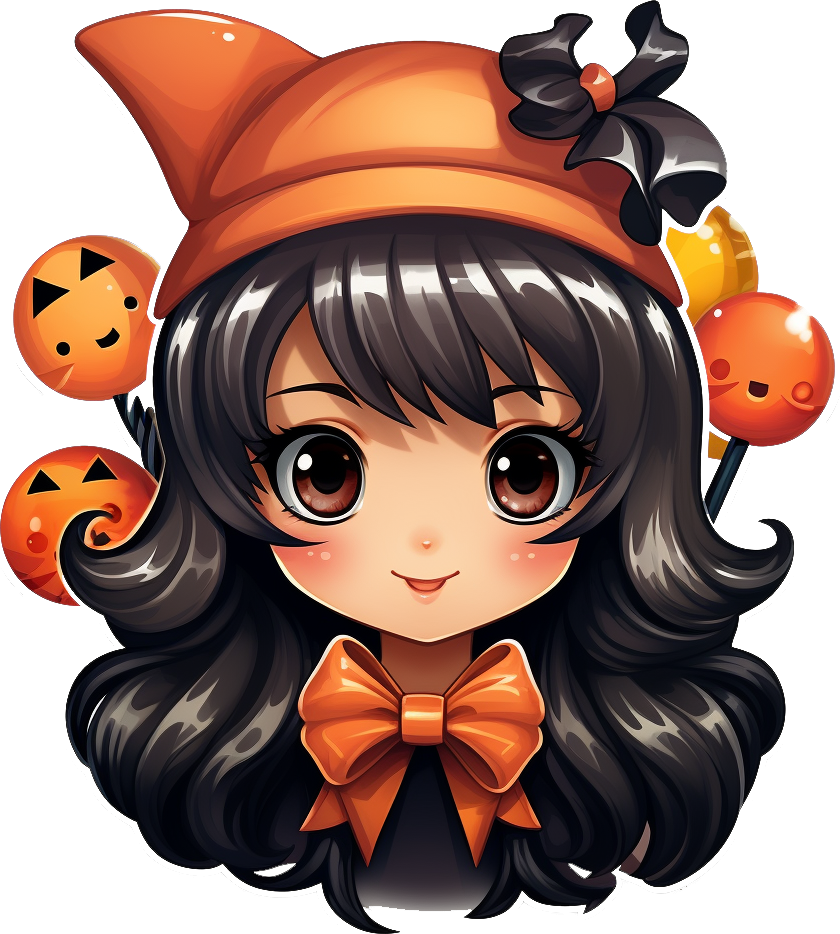 Preview for Halloween-anime-girl-illustration-halloween-characters-sticker-eeab3