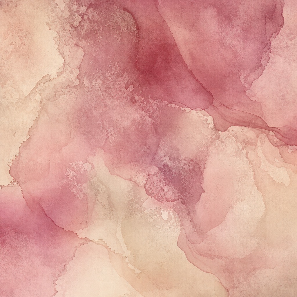 Soft pink and beige watercolor wash with abstract cloudy textures