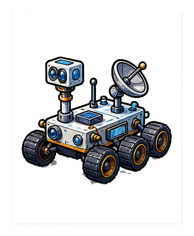 Preview for Lunar Rover Sticker For Space Designs