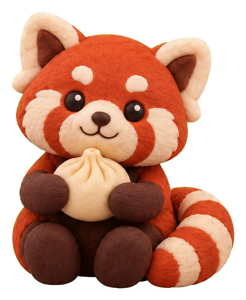 Preview for Clay Red Panda Dumpling Lover