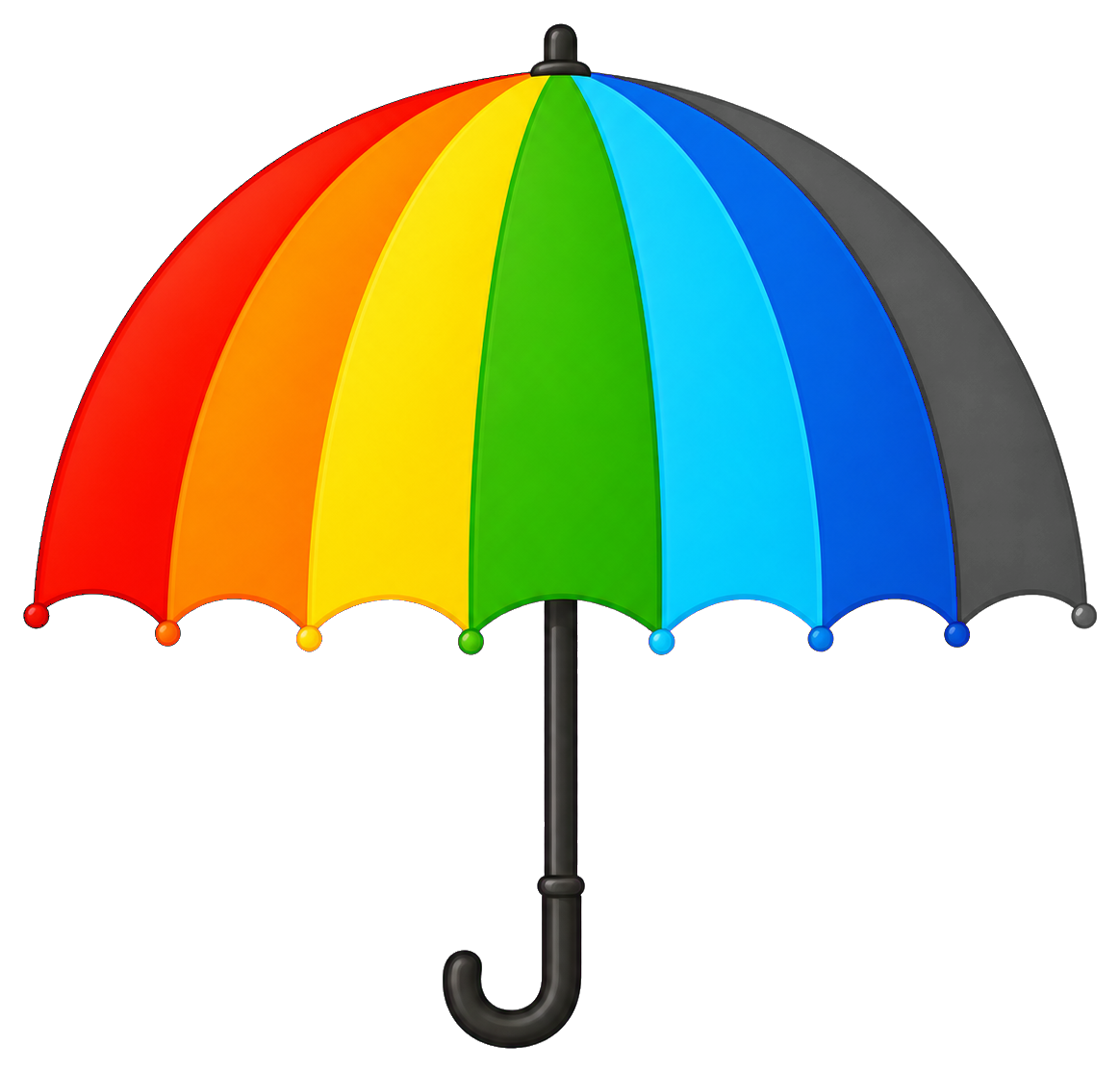 Preview for Rainbow Umbrella Sticker Graphic