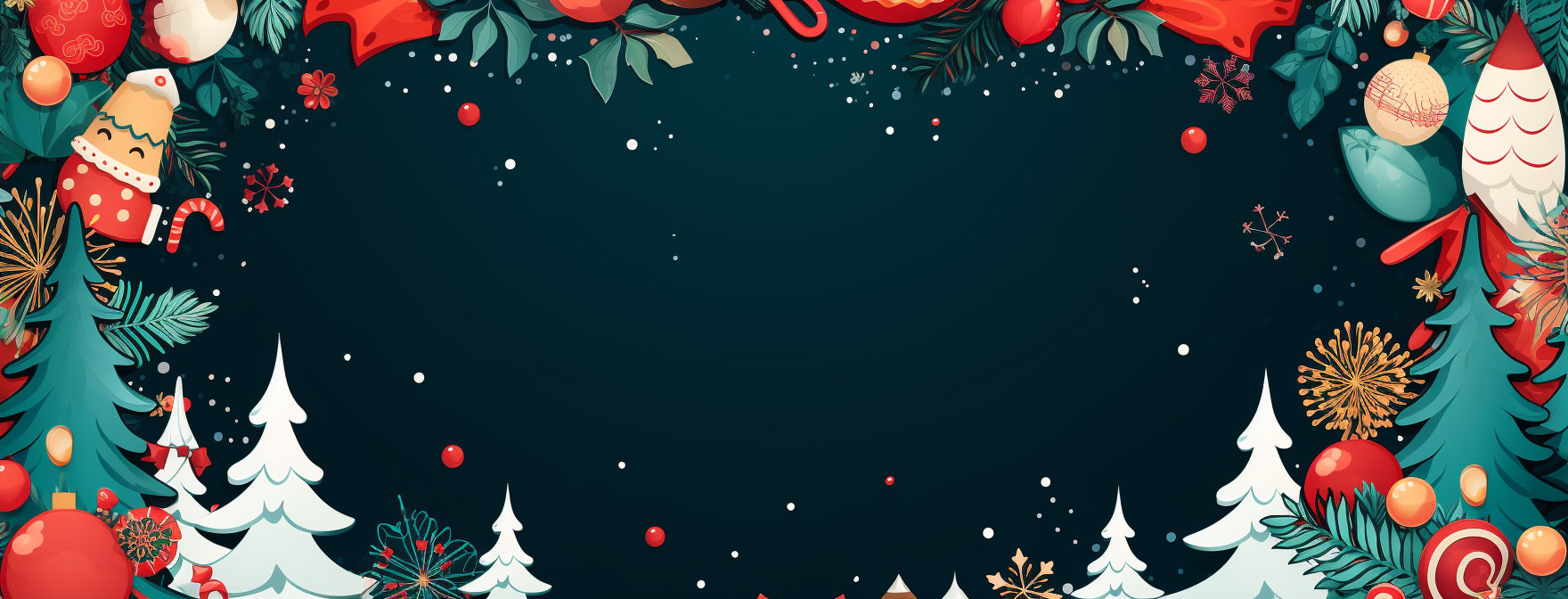 Preview for Christmas-forest-frame-christmas-cover-background-ea339