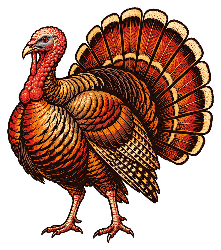 Preview for Woodcut Wild Turkey