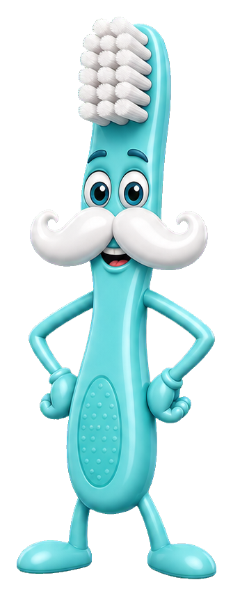 Preview for Toothbrush Foam Mustache Sticker