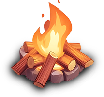 Preview for Campfire-illustration-template-sticker-421c5