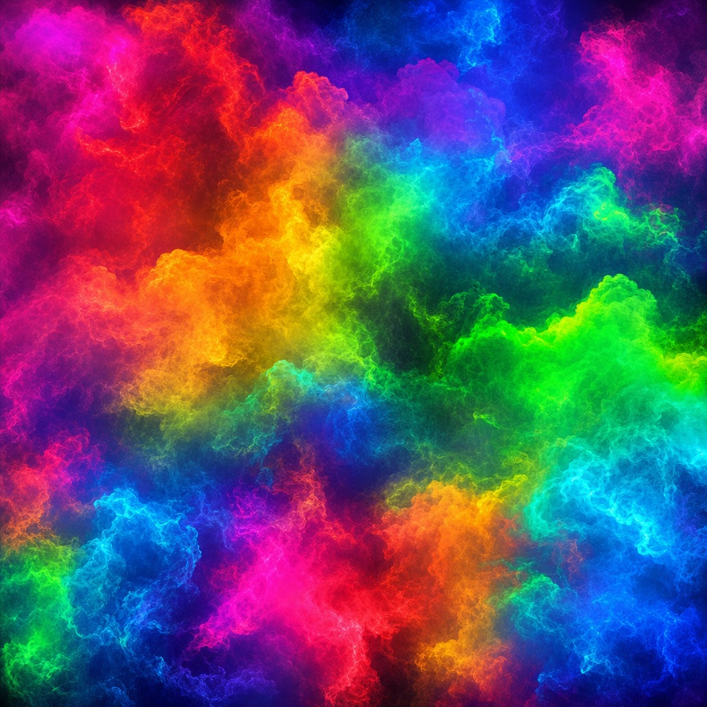 Preview for Rainbow Blacklight Neon Mist Background
