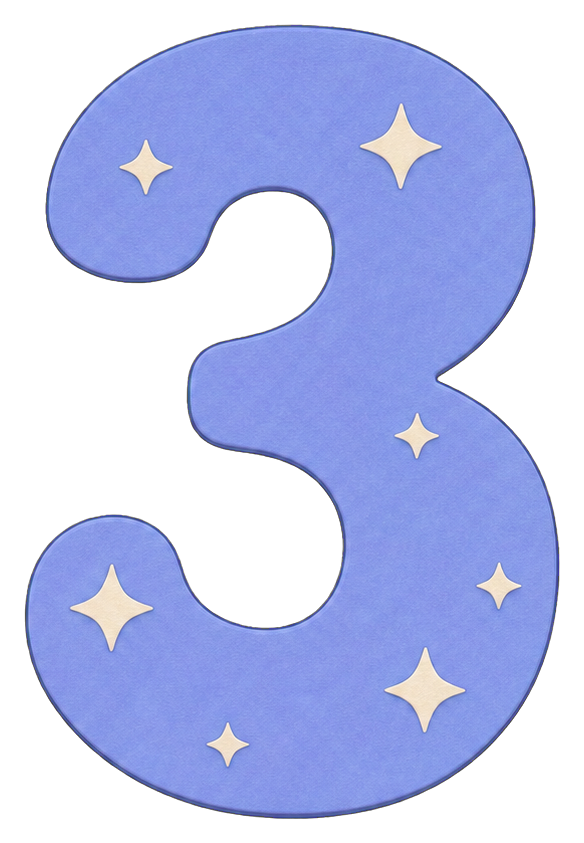 Preview for Pastel Star Number 3 Sticker