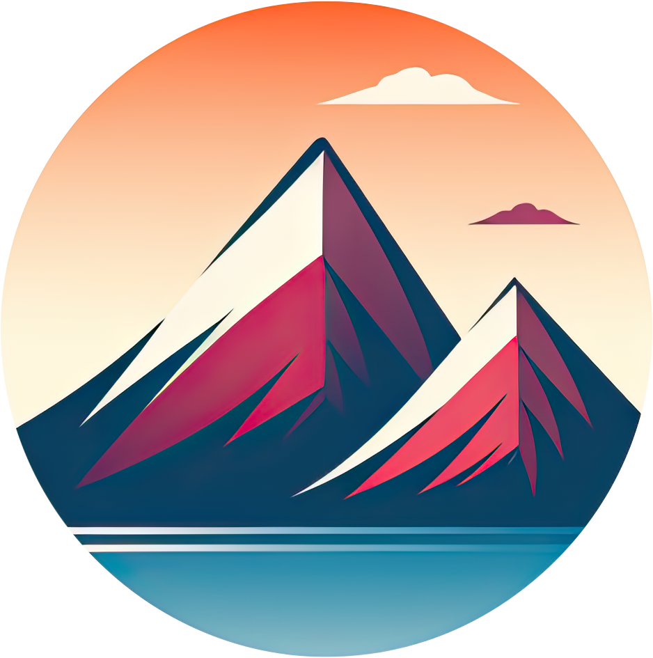 Preview for Mountain-landscape-icon-logo-mountain-sticker-42767