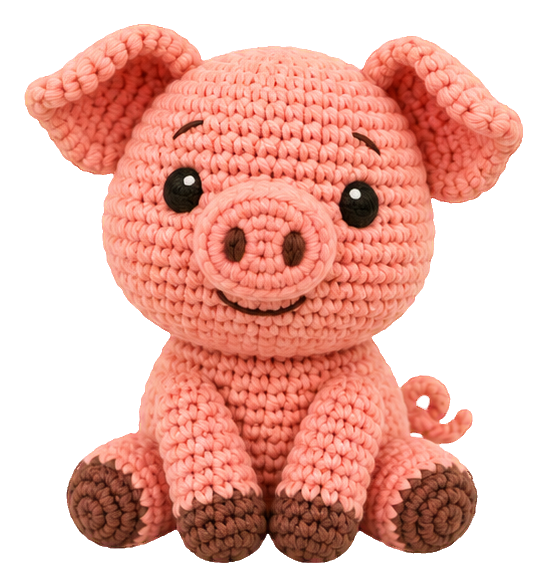 Preview for Crochet Farm Friends Pig