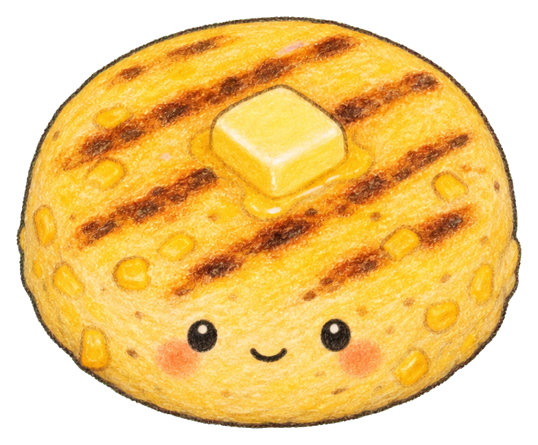 Preview for Grilled Corn Arepa With Butter Sticker