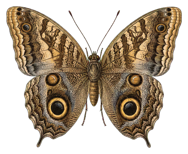 Preview for Owl Butterfly Vintage Sticker