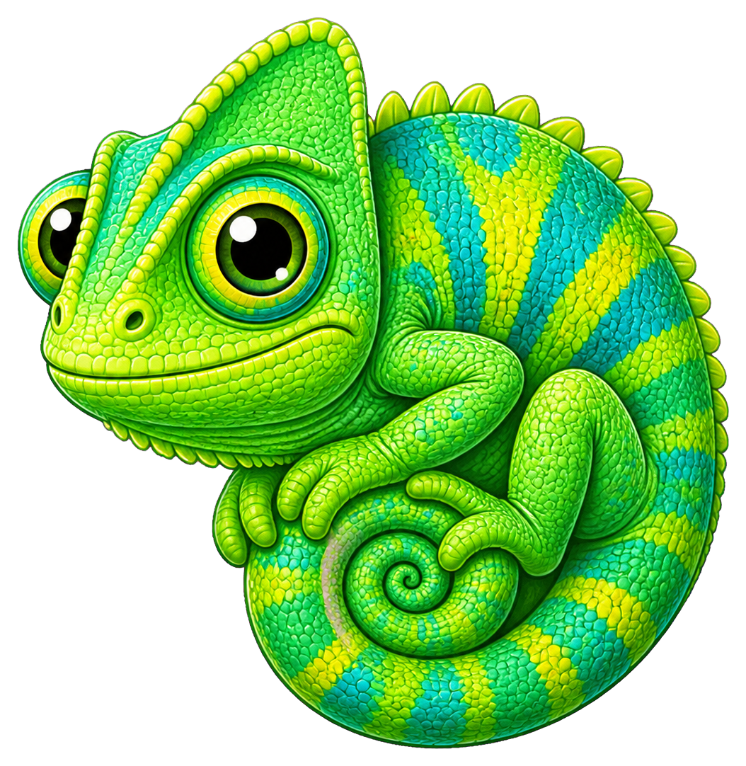 Preview for Chameleon Sticker Graphic For Photo Designs